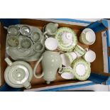 A mixed collection of items to include: Gladstone Chintz patterned tea set & Spode Ironstone