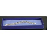 Silver ornate ladies bracelet, 8.4g: