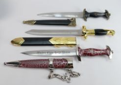 Three Reproduction German Nazi Officers Daggers(3)