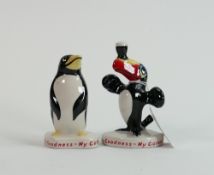Two Carlton ware Guinness advertising figures: Largest 11cm (2)