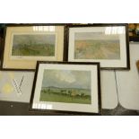 A series of 3 Lionel Edwards Hunting Theme Prints: largest frame 56 x75cm(3)