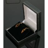 9ct gold Pair of Annie Taggart Gobi Fish earrings:, QVC brand new & boxed, 2.8g.