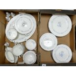 Paragon Morning Rose Floral Pattern Dinnerware: to include 8 dinner plates, 8 large and small side