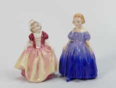 Two Royal Doulton smaller size child figures: Marie HN1370 & Dinky Do HN2120.