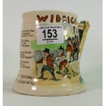 Fieldings Crown Devon musical Widecombe Fair jug: Winds and plays.