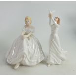 Royal Doulton Lady Figures: Heather Hn2956 & Thinking of You(2)