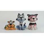 Three Lorna Bailey Cats: