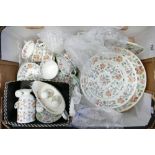 Job lot of Minton Haddon Hall dinner and tea ware: Includes 2 large bowls 28.5 cm and 23 cm,