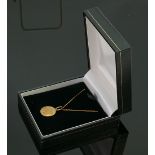 9ct gold Star of David pendant & 17.5 inch chain: brand new & boxed QVC, 2.9g.