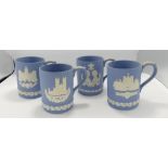 Four Wedgwood Commemorative Tankards: two marked seconds(4)