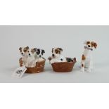 Three small Royal Doulton dog figures: HN2587, HN1159 & HN2588 (3)
