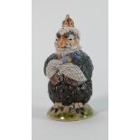 Burslem Pottery Queen Victoria Grotesque Bird: designer Andrew Hull, height 14cm