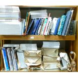 A large collection of Hardback Literary & Reference Books: two shelves