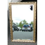 Gilt Effect Bevel Edged Wall mirror: height 67cm