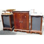 Modern Inlaid Hifi Cabinet: with matching speaker cabinets(3)