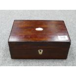 Early 20th Century Inlaid Jewelry Box: with later fitted interior, length 24.5cm