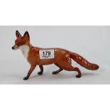 Large standing Beswick fox ref 2016a: Measures 22.5 cm long x 13 cm high appx.