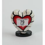 Lorna Bailey heart shaped hat pin holder or shaker limited edition 7/12: 9.5 cm high.