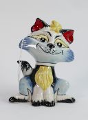 Lorna Bailey cat unique edition of one only: Standing 14.5 cm tall. Limited edition 1/1.
