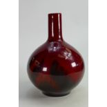 Royal Doulton Veined Flambe Vase 1618: height 24cm, some surface marks
