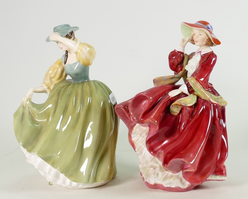 Royal Doulton Lady Figures: Top o The Hill HN1834 & Buttercup HN2309(2)