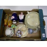 A mixed collection of items to include: Bunnykins part Breakfast set, Floral decorated jars &