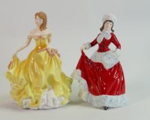 Royal Doulton larger ladies Winter 5314 and Summer 5322 boxed: Perfect condition.
