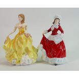 Royal Doulton larger ladies Winter 5314 and Summer 5322 boxed: Perfect condition.