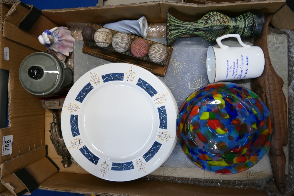 Job lot of assorted collectables: Includes 6 x Beswick dinner plates, Canteen of cutlery, multi