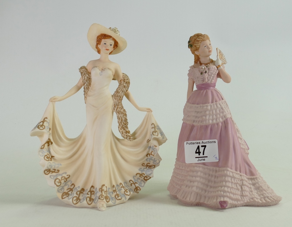 Wedgwood Enchanted Evening Series Lady Figure: together with similar Leonardo collection figure(2)