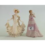 Wedgwood Enchanted Evening Series Lady Figure: together with similar Leonardo collection figure(2)