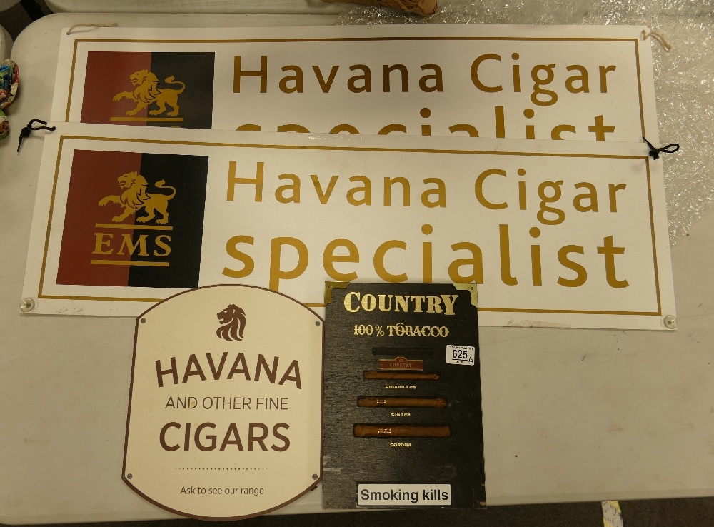 A Collection of Quality Cigar Signage(4):