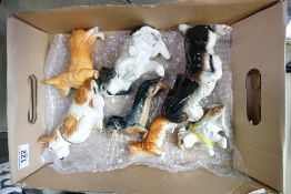 7 x Sylvac dogs assorted: