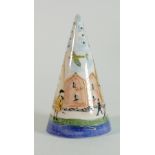 Anita Harris In Homage to Lowry conical sugar shaker: height 13cm