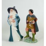 Two Un Marked Royal Doulton Lord of the Rings Figures: