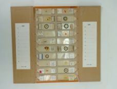 Large Card Flip Case containing 20 professional microscope slides: