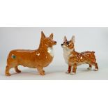 Beswick Large Corgi 1299B: togther with similar Goebel item(2)