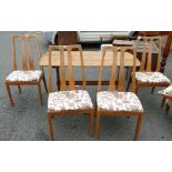 Nathan Mid Century Set of Four Dinning Chairs: with similar table(5)