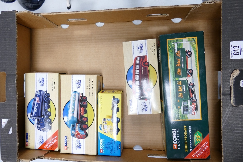A collection of Boxed Corgi Classics Vehicles to include: Eddie Stobart AEC TRuck & Trailer, AEC