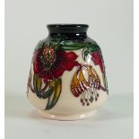 Moorcroft Anna Lilly Vase: Designer Nicola Slaney, height 9cm