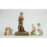 Aynsley Oliver Twist Figure: together with Small Royal Doulton character jug Cathrine Howard,