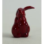 Royal Doulton Flambe flop ear rabbit: height 7cm