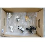 6 x Beswick smaller size dogs: Includes Jack Russell, Bulldog, laying puppy, old English Sheep Dogs,