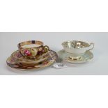 Crown Staffs pretty trio together with Paragon cup & saucer: