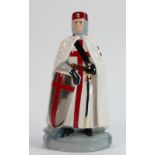Wade porcelain figure of a Knight: Made for The Great Priory of England & Wales, height 24cm.