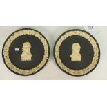 Two Wedgwood Guinness Anniversary plates: Diameter 16.5cm.