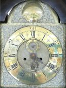 18th or 19th century brass faced Longcase clock: With brass arched dial, Thomas Brewer Darlestone,