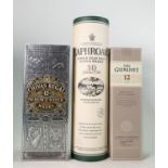 A collection of Scotch Whisky to include: Boxed Chivas Regal 12 year , Laphroaig 10 year old &