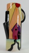 Lorna Bailey tall jug House theme: 24.5 cm high.