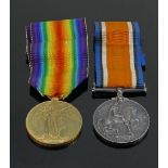 Pair of first world war medals awarded to: 321655 Pte F.J Wyatt ASC.